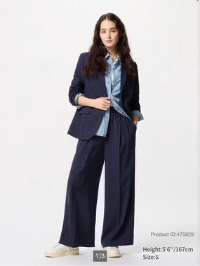 NWT Uniqlo Drape Easy Wide Pants